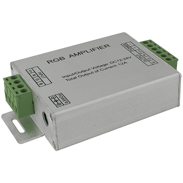 Repetidor/Amplificador RGB de 12V-24V 360~720W 3x 10A 2