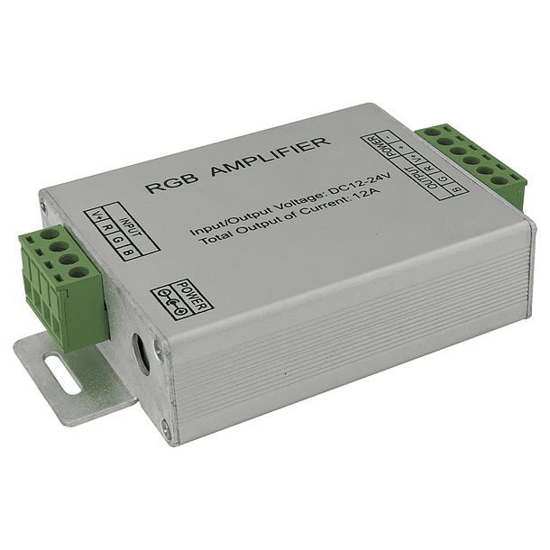 Repetidor/Amplificador RGB de 12V-24V 360~720W 3x 10A 3