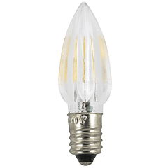 Lampada LED (tipo Vela) E10 24V Branco Q. 3000K