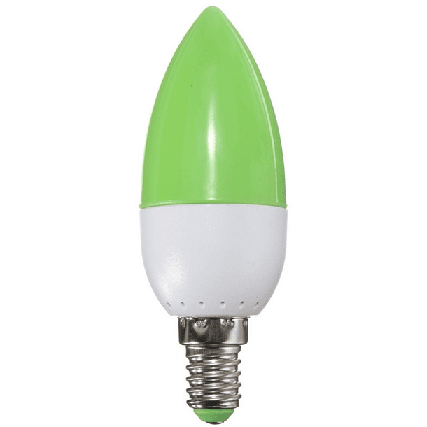 Lampada LED E14 220V 2W 120Lm - Verde 