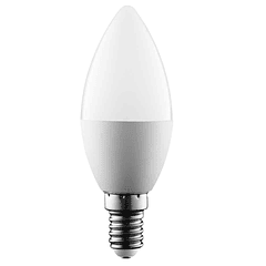 Lampada LED Opalina 220V E14 4W Branco F. 6000K 340Lm