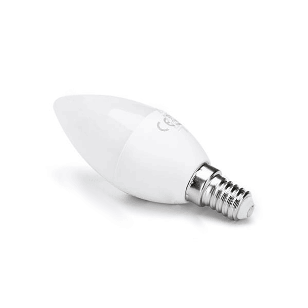 Lampada Smart LED E14 C37 220V 7W RGB + Branco 3000K ~ 6500K Wi-Fi 2