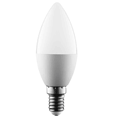 Lampada LED Opalina 220V E14 7W Branco F. 6000K 500Lm