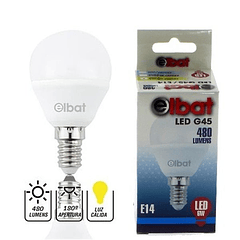 Lâmpada LED G45 6W 480LM E14 6500K - ELBAT