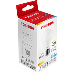 Lâmpada LED E27 A60 4,7W 6500K 470Lm - TOSHIBA