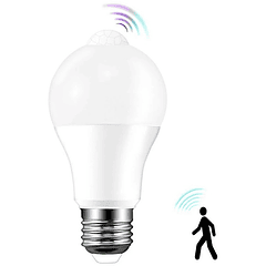 Lampada LED E27 A60 220V 12W Branco F. 6000K 1240Lm c/ Sensor Movimento PIR