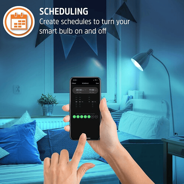 Lâmpada Smart LED A60 Wi-Fi GLS E27 9W RGB 800Lm - ENERGIZER 2