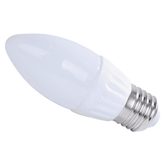 Lampada LED Opalina 220V E27 4W Branco F. 6000K 360º 340Lm