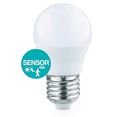 Lampada LED 220V E27 5W Branco F. 6000K 350Lm c/ Sensor Crepuscular e Presença - GSC