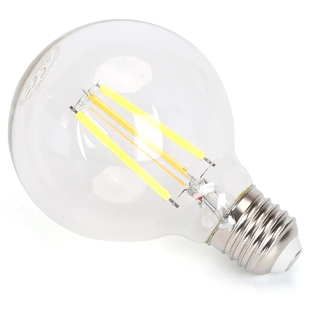 Lâmpada LED Inteligente E27 G80 Filamento Smart Wi-Fi 220V 6W 2700K ~ 6500K 850Lm (Transparente) 2