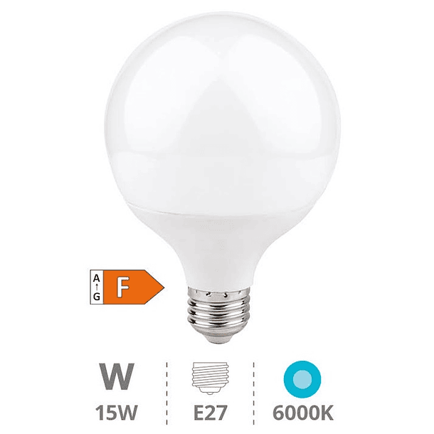 Lampada LED E27 C5 G95 220V 15W Branco F. 6000K 1700Lm - GSC 