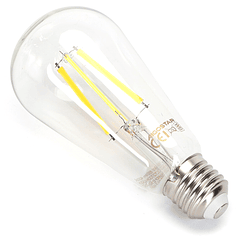 Lâmpada LED Inteligente E27 ST64 Filamento Smart Wi-Fi 220V 6W 2700K ~ 6500K 850Lm (Transparente)