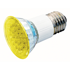 Lampada 24 LEDs 220V E27 1W Amarelo