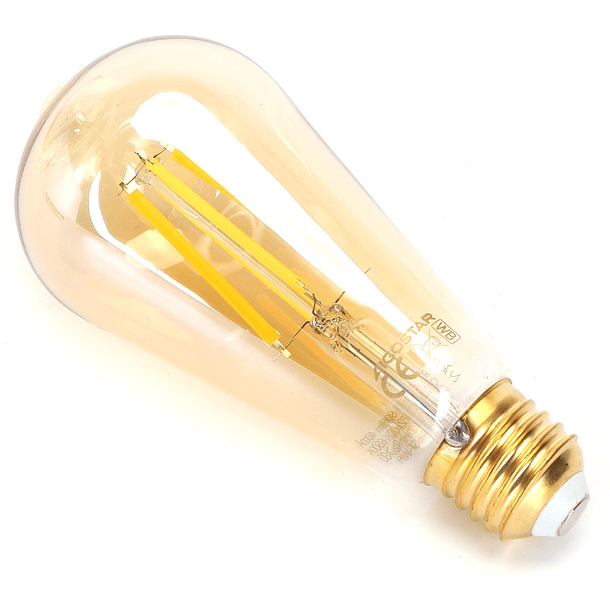 Lâmpada LED Inteligente E27 ST64 Filamento Smart Wi-Fi 220V 6W 2700K ~ 6500K 806Lm (Âmbar) 2
