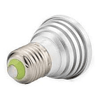 Lampada LED Aluminio Fôsca 220V E27 1x3W RGB 60º c/ Comando 3