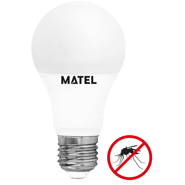 Lâmpada LED E27 A60 220V 10W Branco F. 6000K + Branco Q. 3000K + Anti-Mosquitos 800Lm - MATEL 