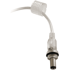 Ficha DC Impermeável com Fio (5,5/2,1/10mm) p/ Fita de LEDs