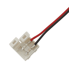 Ficha de Ligação Fácil c/ Fios para Fita de LED 3528 8mm