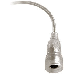 Ficha DC Impermeável com Fio (5,5/2,1/10mm) p/ Fita de LEDs