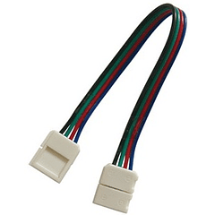 União com Fio p/ Fitas de LED RGB do tipo SMD5050 de 10mm