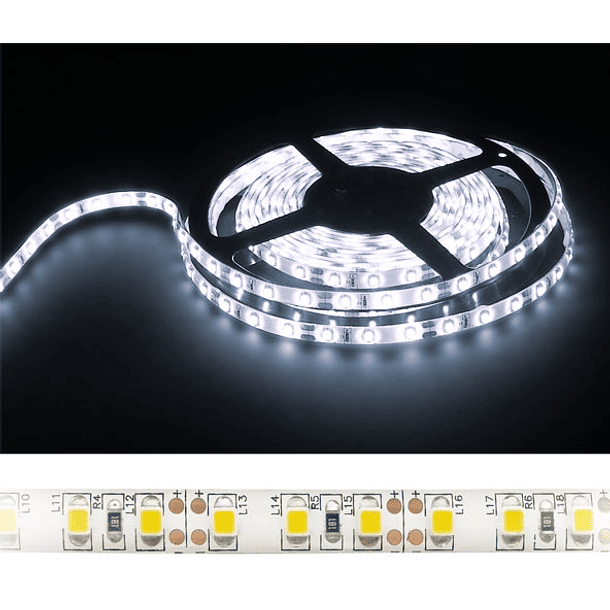 Fita 600 LEDs SMD2835 Flexivel IP65 Branco Frio 12V - 5 mts 1