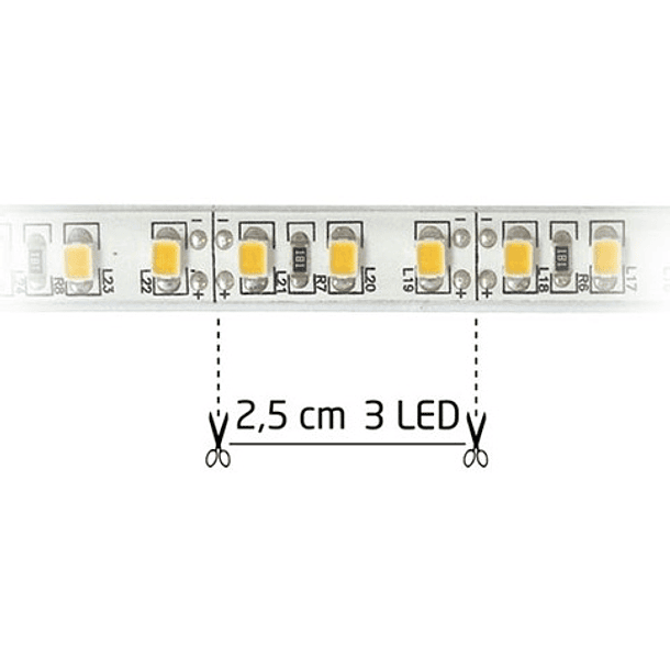 Fita 600 LEDs SMD2835 Flexivel IP65 Branco Frio 12V - 5 mts 2