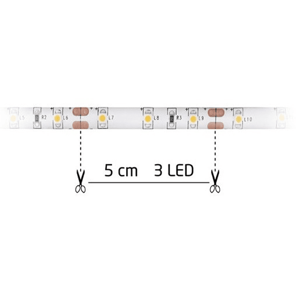 Fita 300 LEDs SMD2835 Flexivel Branco Frio 12V - 5 mts 2