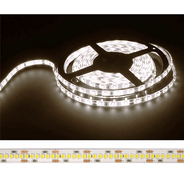 Fita 1200 LEDs SMD2835 Flexivel IP20 Branco Q. 3000K 24V - 5 mts 1