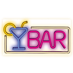 Luz Decorativa LED Neon Multicor BAR - FOREVER