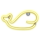 Luz Decorativa LED Neon Branco Quente em Forma de Baleia - FOREVER 1