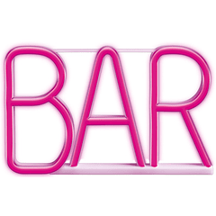 Luz Decorativa LED Neon Rosa BAR - FOREVER