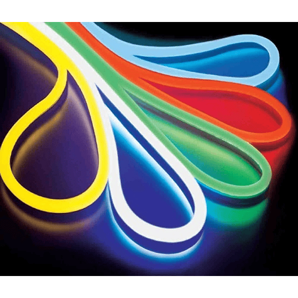 Fita LED NEON Flexivel Amarelo 220V 9,6W 850Lm (Metro) 