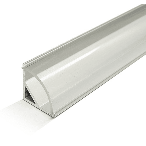 Perfil Alumínio c/ Difusor Transp. p/ Fita de LEDs - 2 mts 1