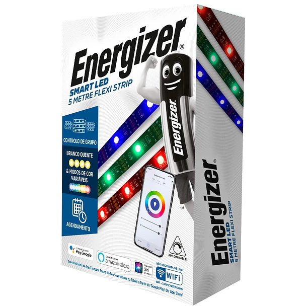 Fita LED Smart Flexível RGB (5 mts) - ENERGIZER 2