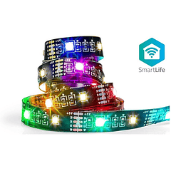 Fita de LEDs RGB+W SmartLife Bluetooth (2 mts) - NEDIS