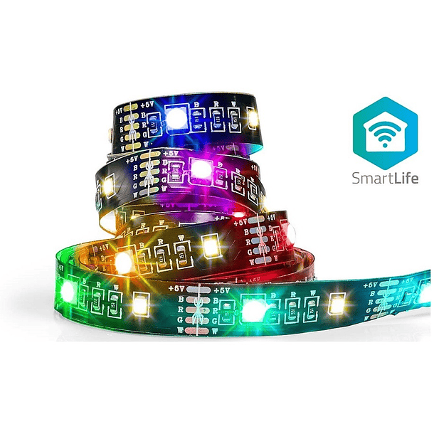 Fita de LEDs RGB+W SmartLife Bluetooth (2 mts) - NEDIS 1