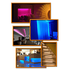 Pack Fita LEDs IP65 RGB (5 mts) 12V + Fonte Alimentação c/ Comando 2