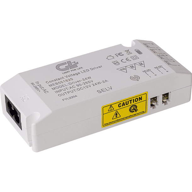 Transformador Electrónico p/ LEDs 12V 24W 1