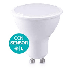 Lampada LED 220V GU10 5W Branco Q. 3000K 330Lm c/ Sensor Crepuscular - GSC