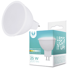 Lampada LED MR16 12V 3W Branco Q. 3000K 200Lm