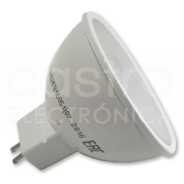Lampada LED 220V MR16 7W Branco F. 6000K 560Lm 1