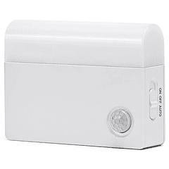Aplique LED 0,5W Branco Q. 3000K 40Lm c/ Sensor PIR e Sensor de Luz p/ Interior Armários