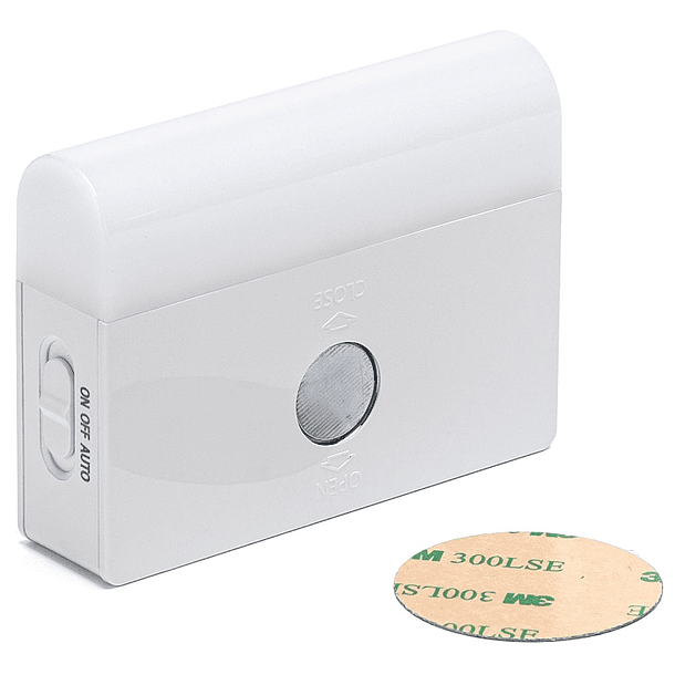 Aplique LED 0,5W Branco Q. 3000K 40Lm c/ Sensor PIR e Sensor de Luz p/ Interior Armários 4