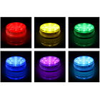 Pack 2x Aplique LED RGB Submersível (IP68) a Bateria c/ Comando 3
