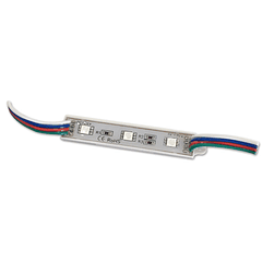 Módulo de 3 LEDs SMD5050 RGB (90 x 11,5 x 5mm)