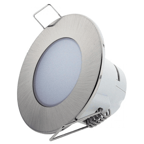 Painel de LED Redondo Ø8,3cm 5W Branco Q. 3000K 350Lm - Cinza 