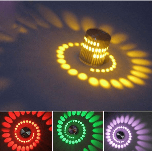 Projector LED Decorativo RGB 3W c/ Efeitos 3