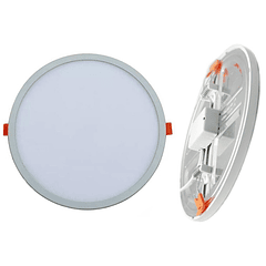 Painel de LED Redondo Ajustável Ø118x20mm (Ø20...100mm) 9W 4000K 720Lm