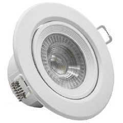 Painel de LED Redondo Ø9cm 7W Branco Q. 3000K 500Lm (Regulável) - Branco