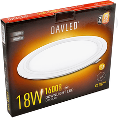 Painel de LED Redondo Ø22,5cm 18W 3000K 1600Lm